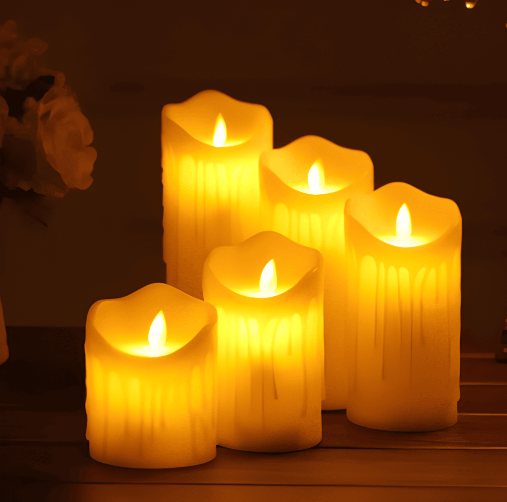 FlamaFaux - Moderna LED-ljus med ett Flämtande, Varmt Sken