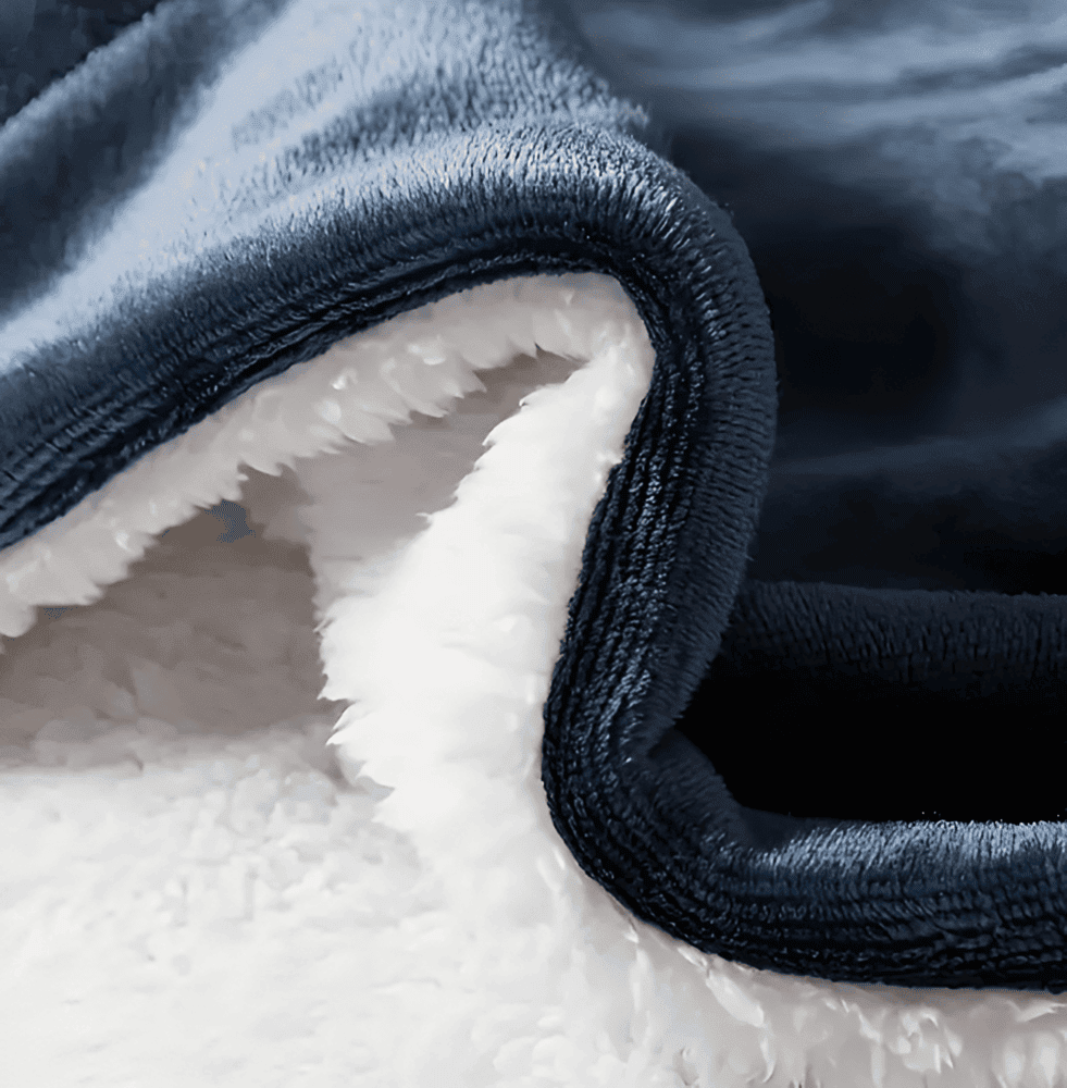 Fleecy Plaid - Tjock och Fluffig Flanell Sherpa Fleece Filt