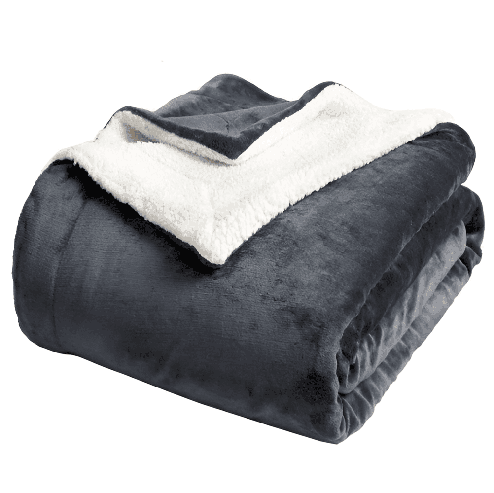 Fleecy Plaid - Tjock och Fluffig Flanell Sherpa Fleece Filt
