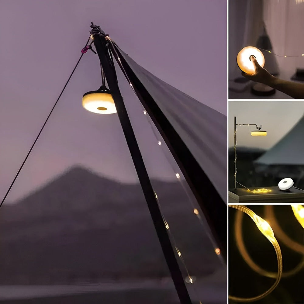 FlexiShine - 10m Vattentäta LED-ljusstakar för Camping