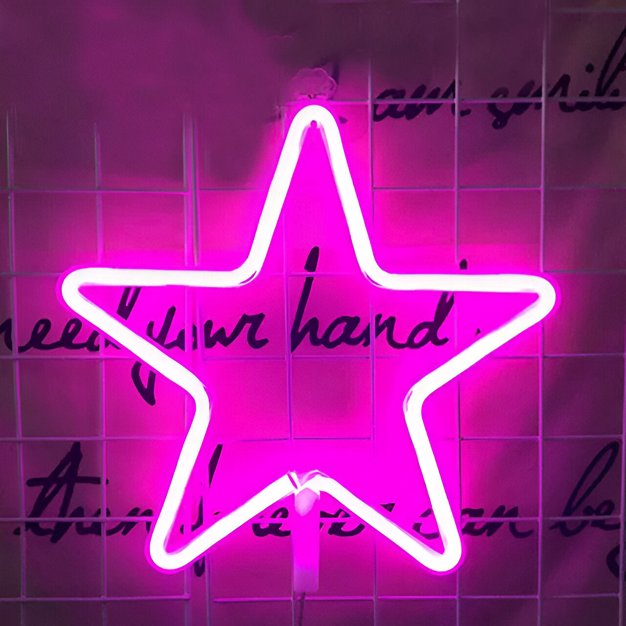 Geom Neon Lights - Förtrollande LED-Ljusskyltar för Festlig Heminredning