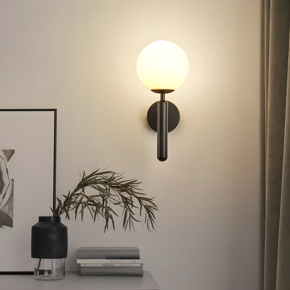 Glänsande Globe-Vägglampa - Snygg Kopparvägglampa - Vägglampor LED Inomhus