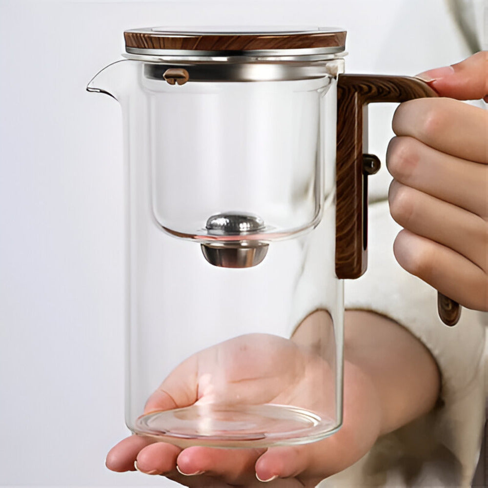 Elegant Glas Teekanna med Sil - Stilren Design för Zubereitung av Löste Teer