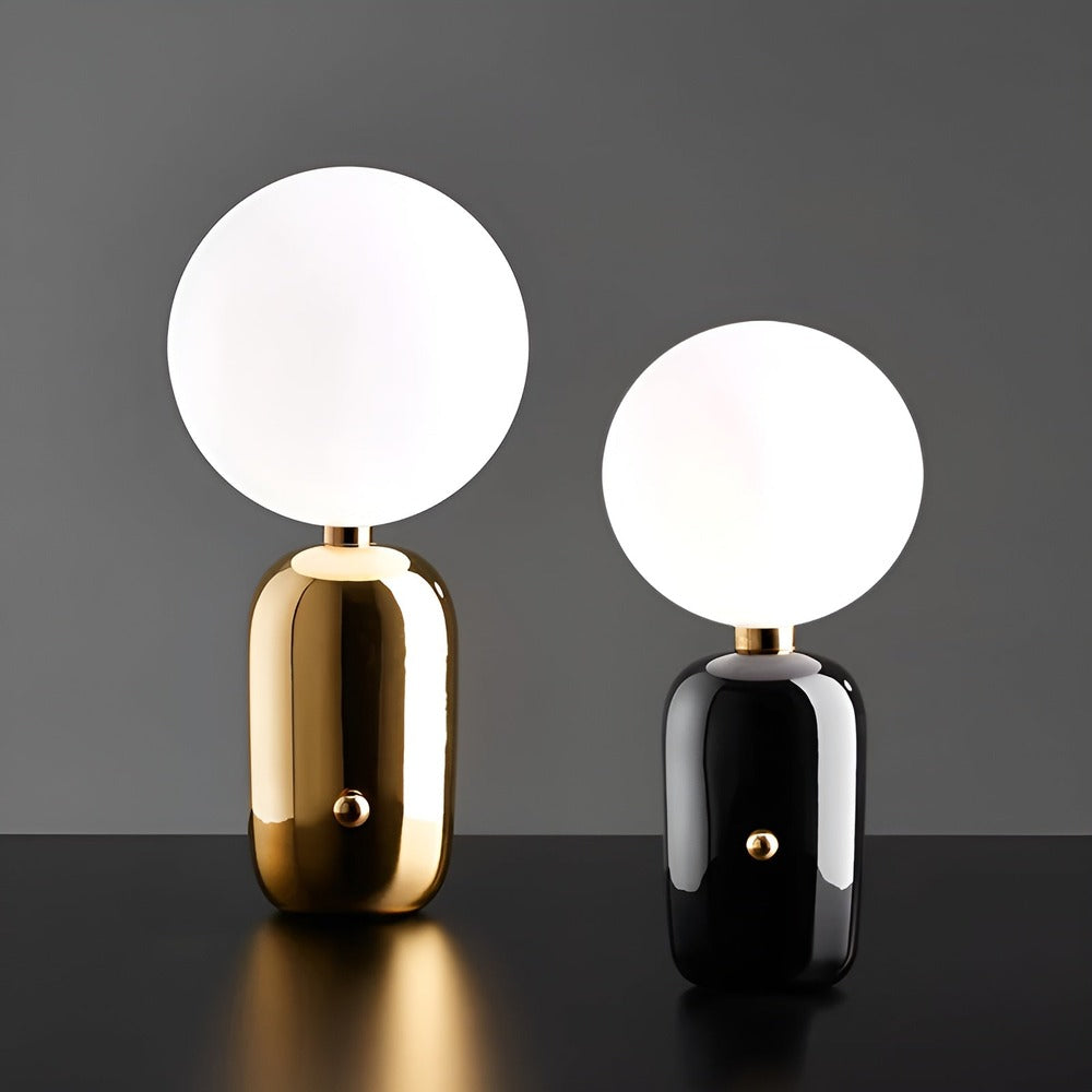 GleamSphere - Glasglobsbordslampa Med Dimbart Ljus