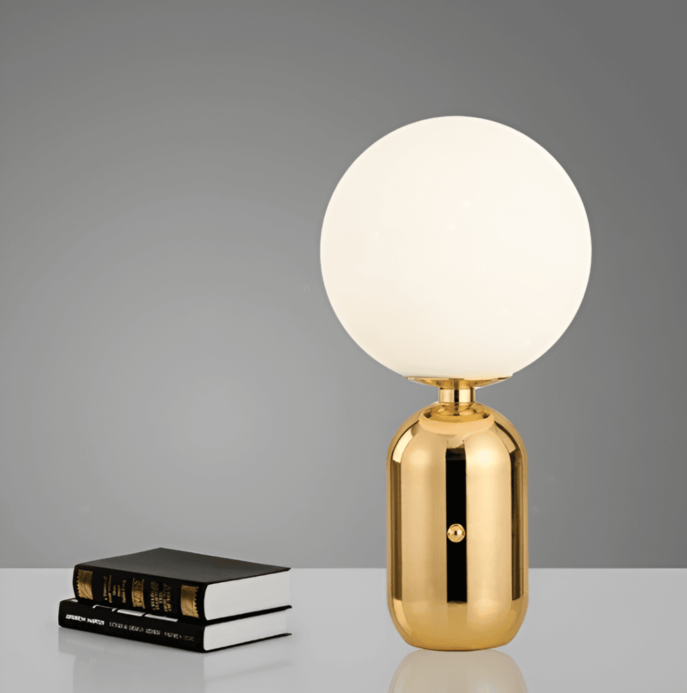 GleamSphere - Glasglobsbordslampa Med Dimbart Ljus