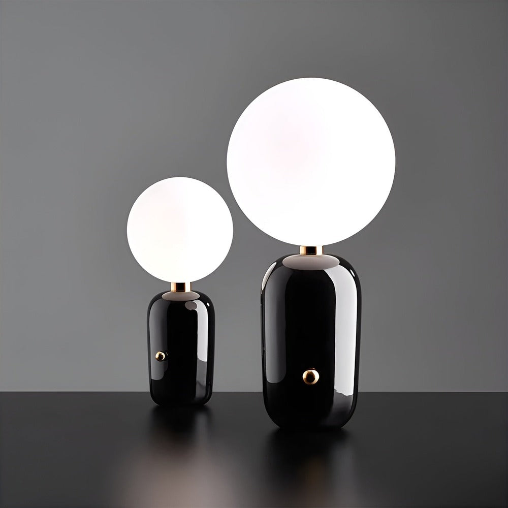 GleamSphere - Glasglobsbordslampa Med Dimbart Ljus