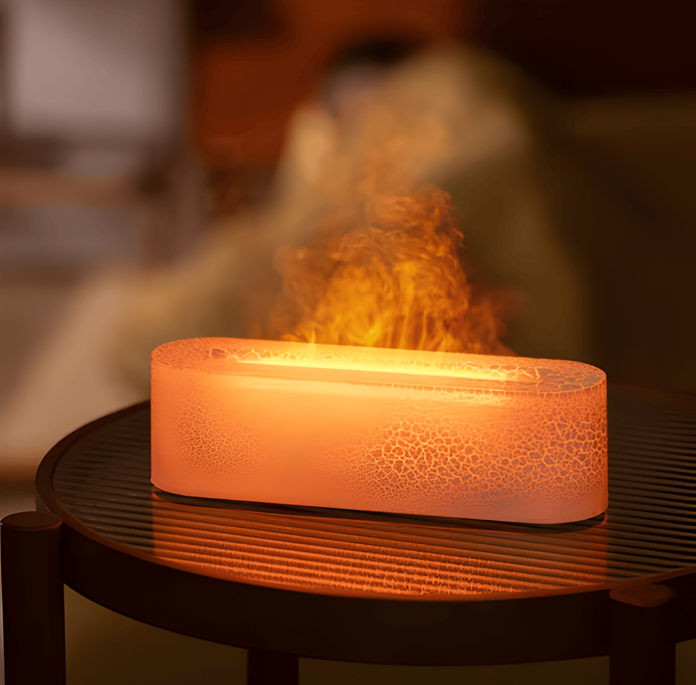 GloMist Luftfuktare - 7 FĂ€rgskiftande LED-lampor och USB-driven Aromdiffusor