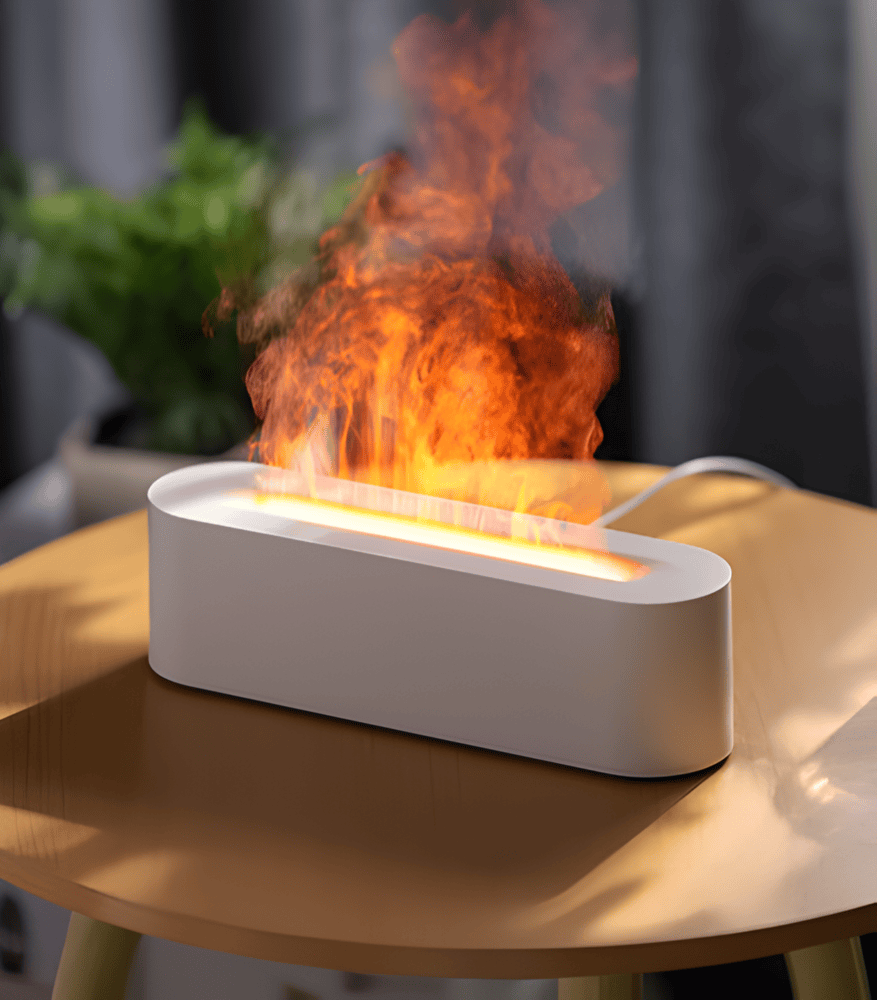 GloMist Luftfuktare - 7 Färgskiftande LED-lampor och USB-driven Aromdiffusor