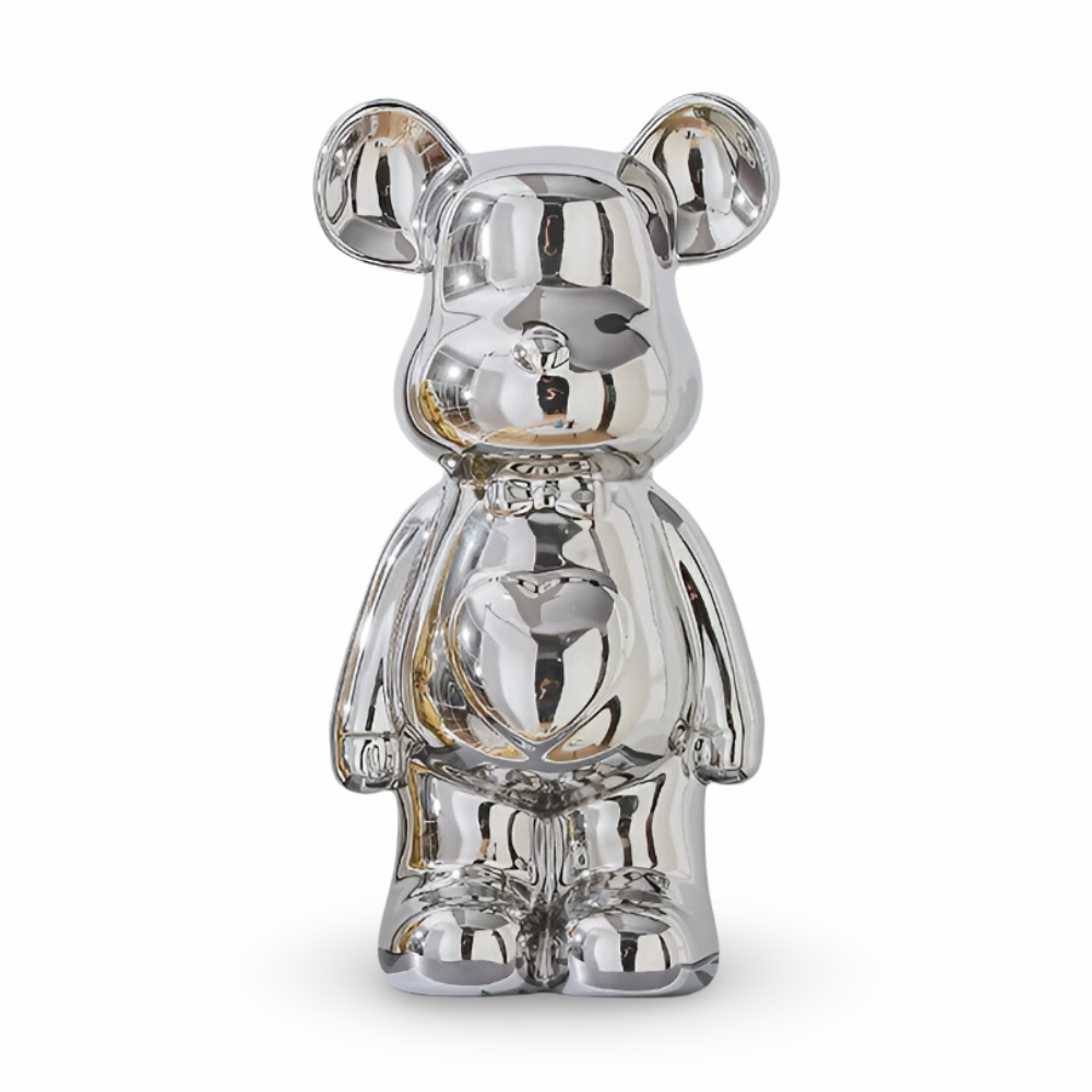 GlossiBear Figur - Färgglad Modern Björkonst Staty