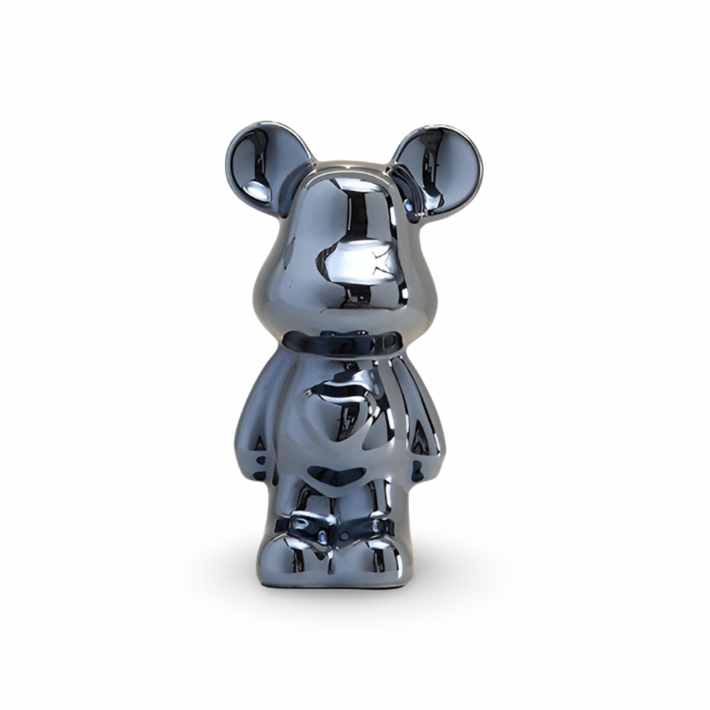 GlossiBear Figur - Färgglad Modern Björkonst Staty