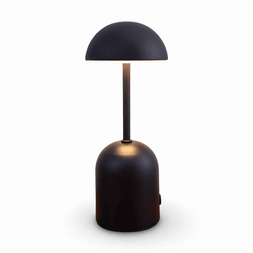 HalfOrb Bordslampa - Elegant Metallisk LED-Lampa med Kupol