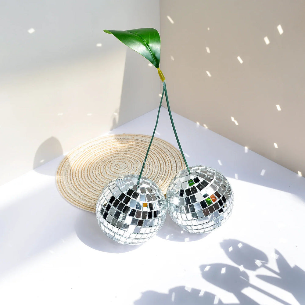 Handgjorda Körsbär Disco Kula - Exklusiva Dekorationsornament för Scen och Partystämning