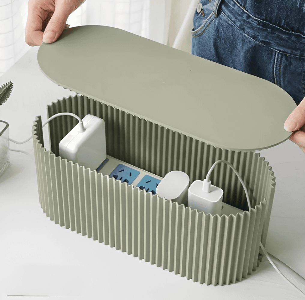 Hid Kabelbox - Minimalistisk Macaron-Förvaring - Laddnings- och Kabelorganisatör