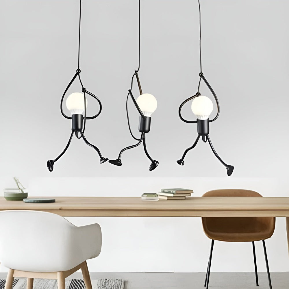 Iron-Man-lampa - E27-Pendellampa i JÀrn för Udda Heminredning