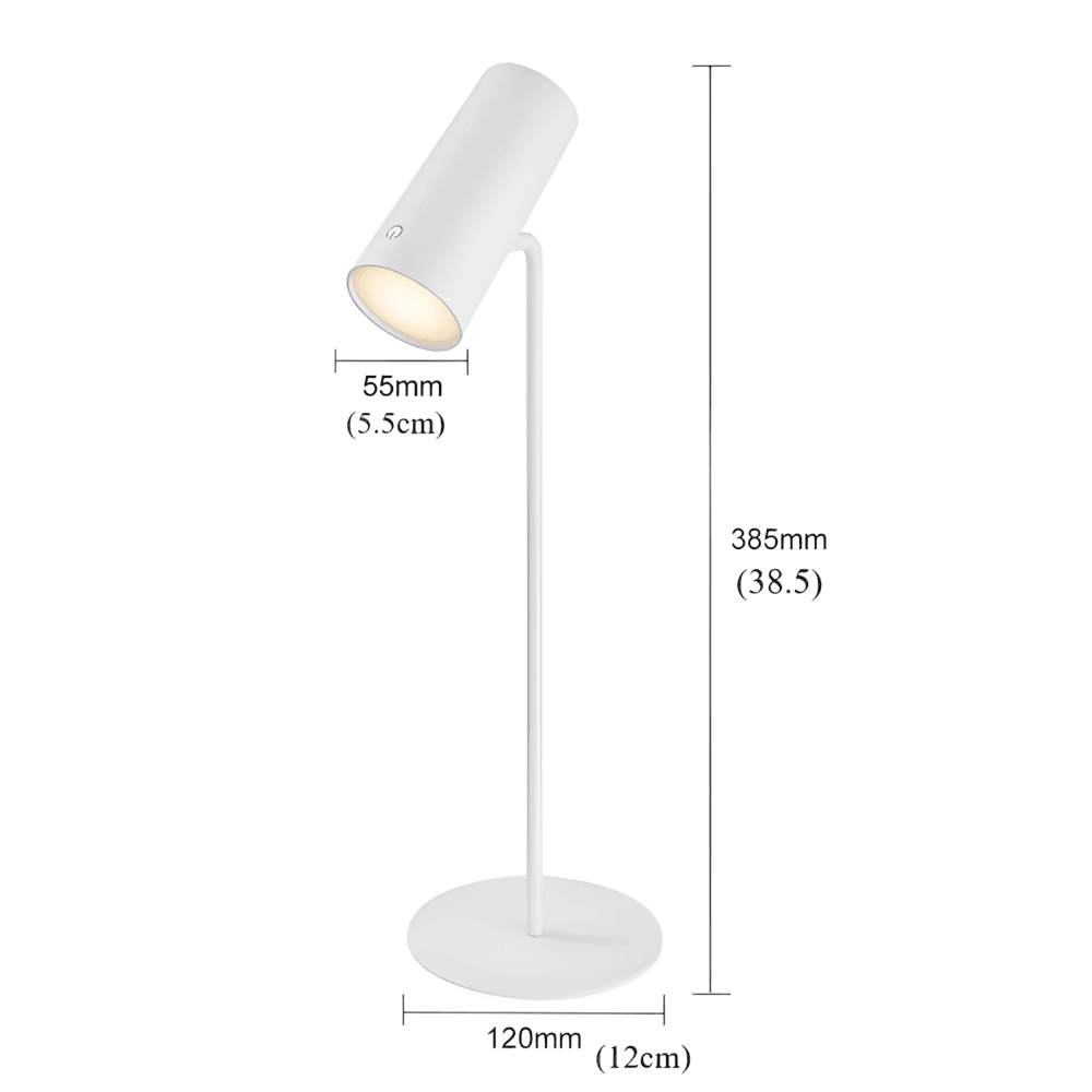 Justerbar Minimalistisk Bordslampa med Olika Ljusinställningar