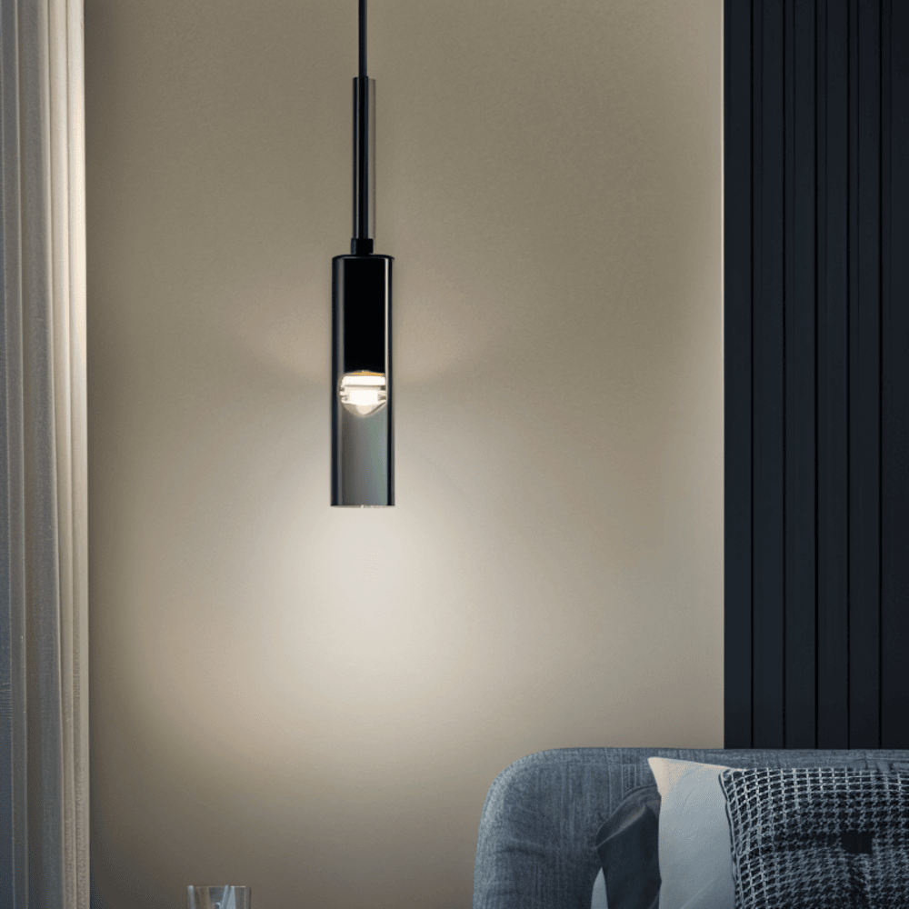Kristallgrå Vägglampa - Minimalistisk Rökig tub Modern Vägglampa