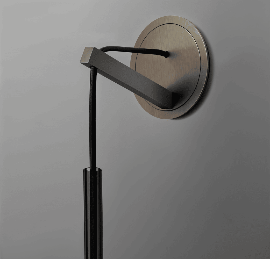 Kristallgrå Vägglampa - Minimalistisk Rökig tub Modern Vägglampa