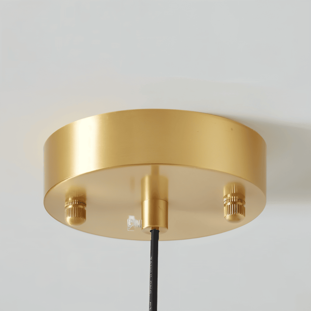 Kupollampa i Koppar - Retro Orange Vit Bauhaus LED-Pendellampa