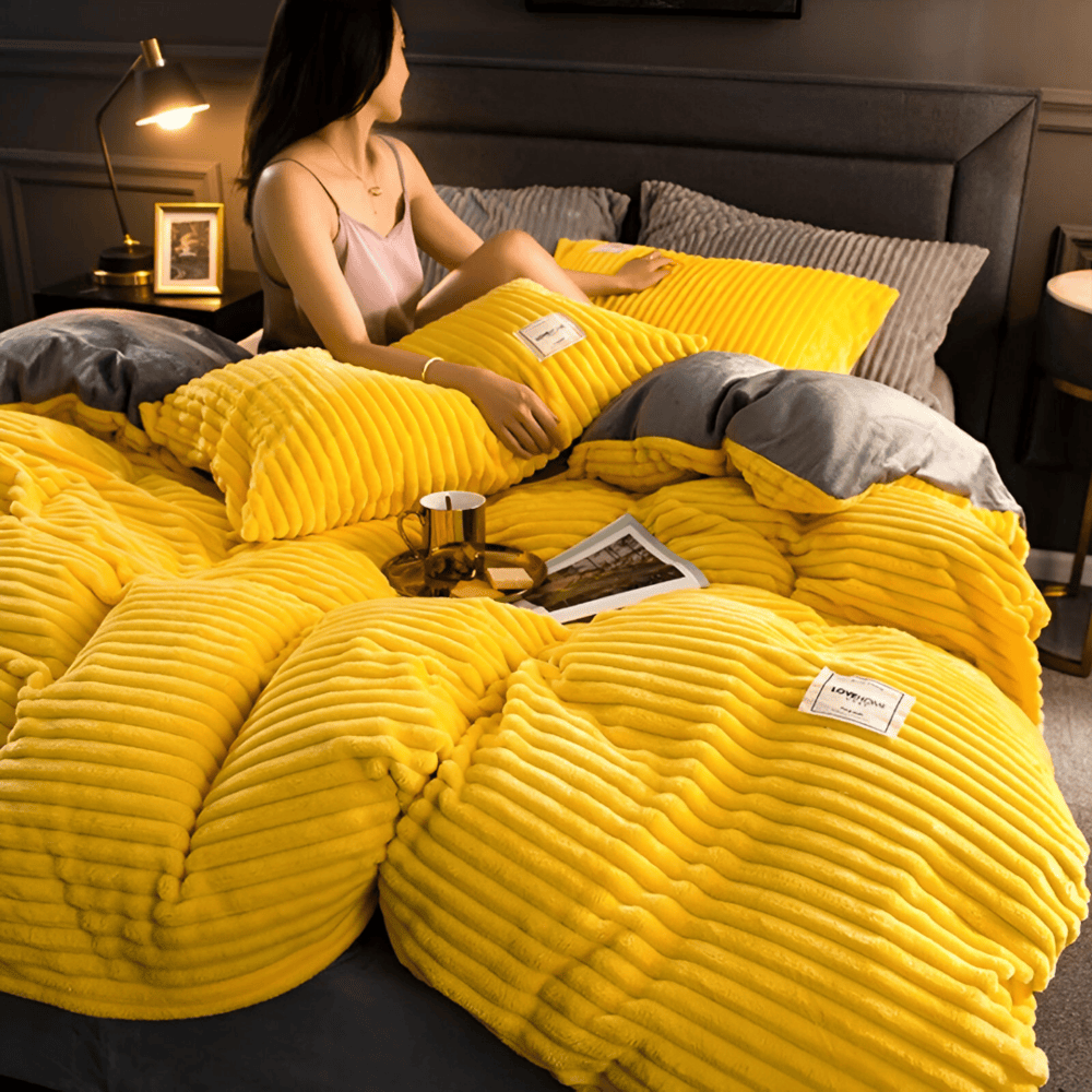 CozyComforter - Fluffigt Påslakan Som Kan Användas året Runt för Ultimat Lyx i Sängen