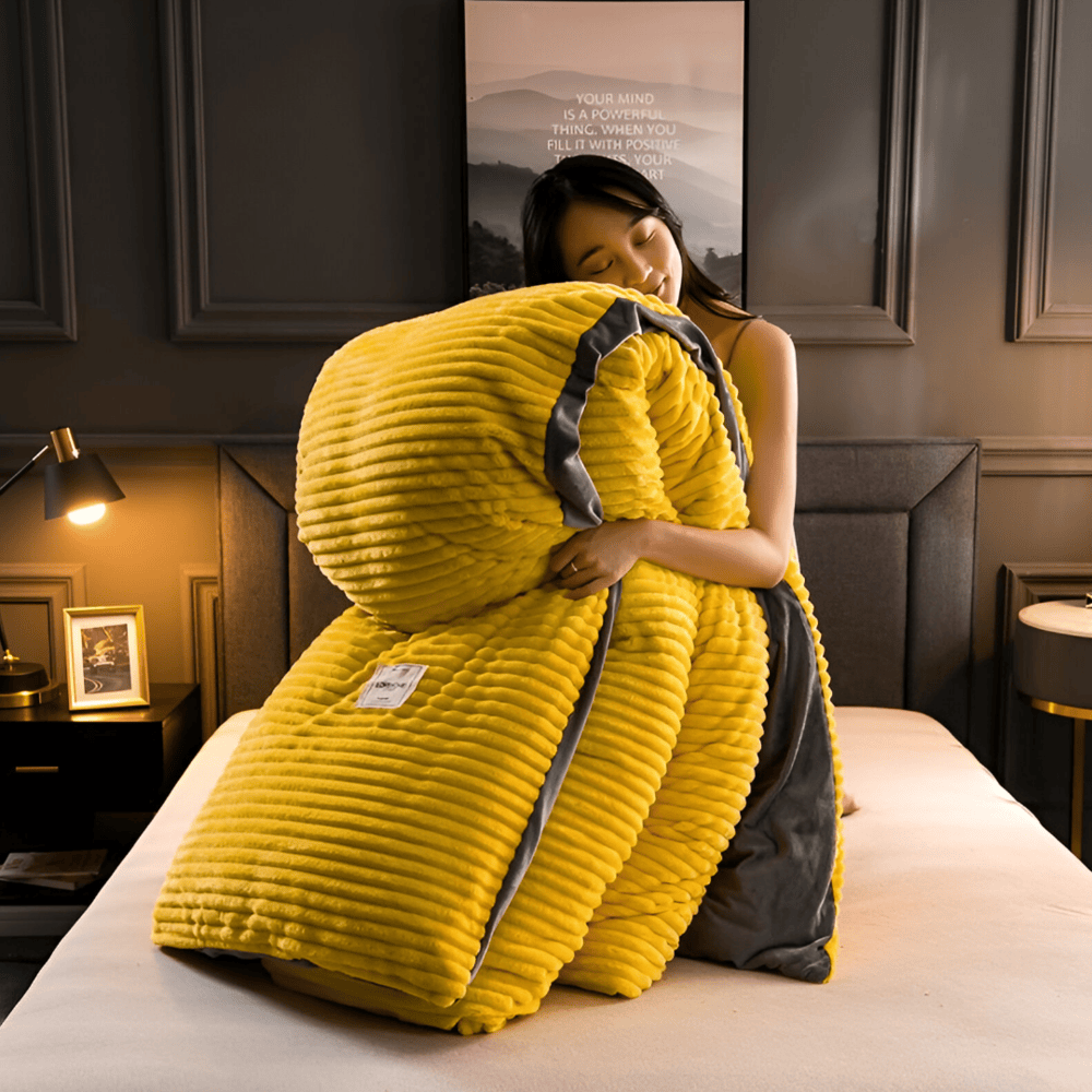 CozyComforter - Fluffigt Påslakan Som Kan Användas året Runt för Ultimat Lyx i Sängen