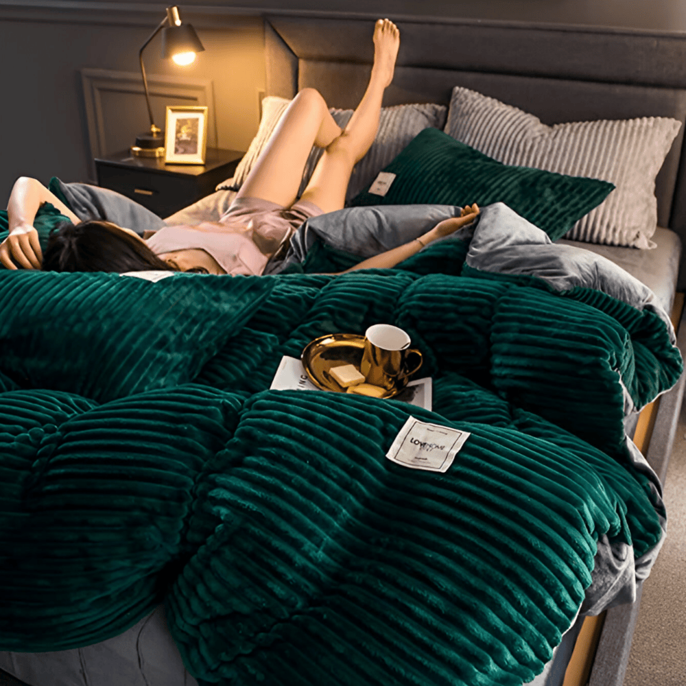 CozyComforter - Fluffigt Påslakan Som Kan Användas året Runt för Ultimat Lyx i Sängen