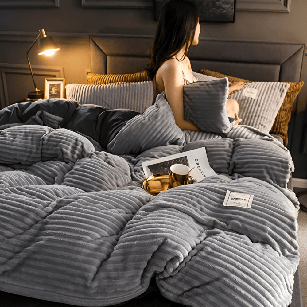 CozyComforter - Fluffigt Påslakan Som Kan Användas året Runt för Ultimat Lyx i Sängen