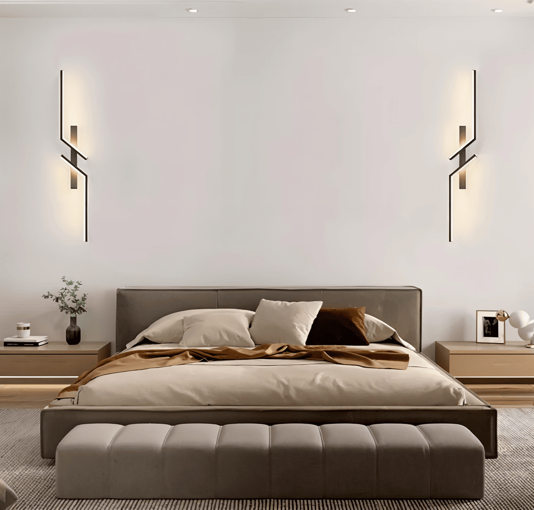 Modern Minimalistisk Led-Vägglampa i Stripform