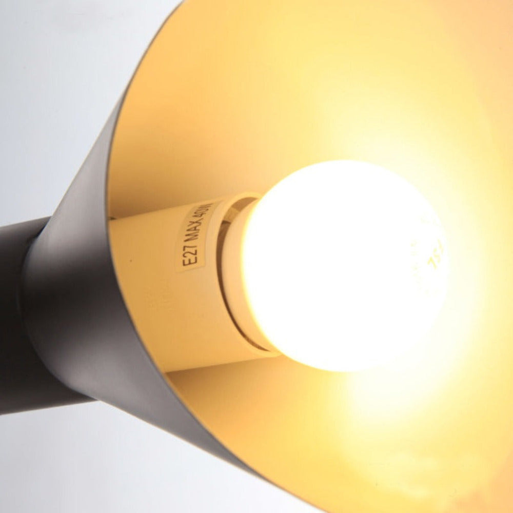 Justerbar Svart LED Vägglampa för Moderna Boende- och Matutrymmen