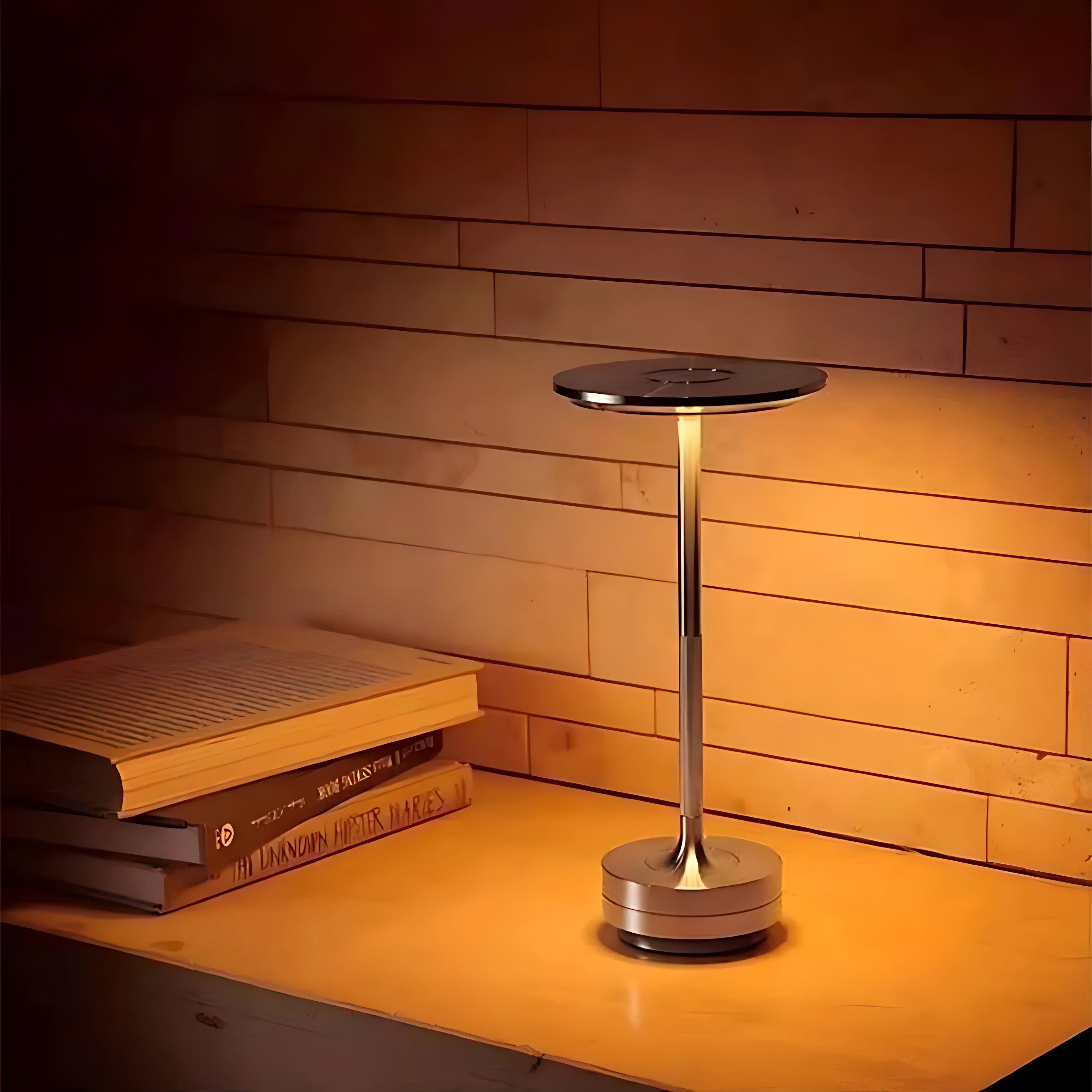 Trådlös bordslampa i aluminium för stämningsfull belysning - 3 ljuslägen