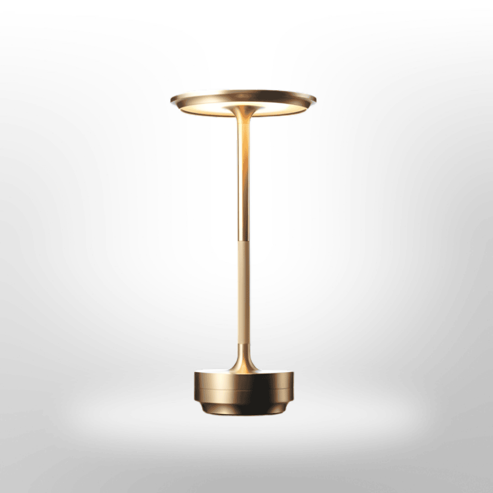LumaLight Sladdlös Designlampa: USB-Laddningsbar, Touchstyrd Bordslampa för Stämningsbelysning
