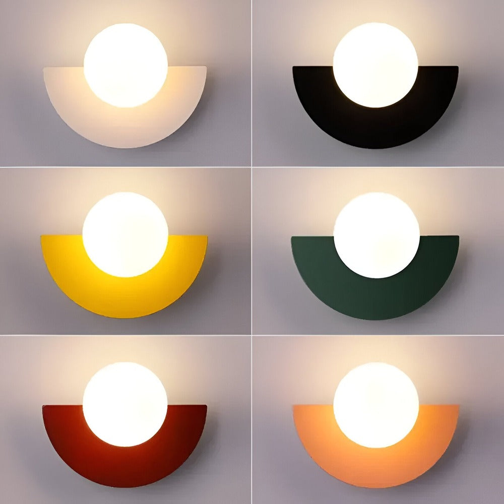 LumiSphere Licht - Kulbelysning - Moderna Vägglampor - Plug-in Vägglampor - Vägglampa med Lampetter