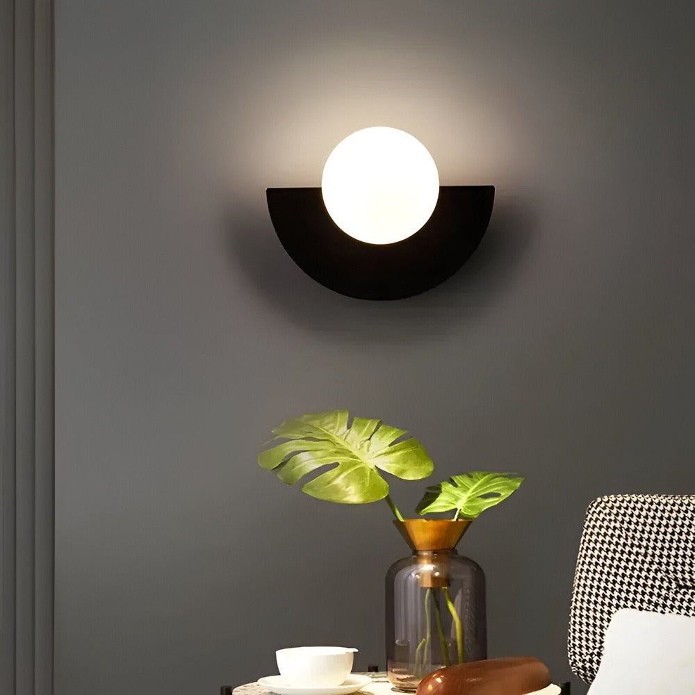 LumiSphere Licht - Kulbelysning - Moderna Vägglampor - Plug-in Vägglampor - Vägglampa med Lampetter