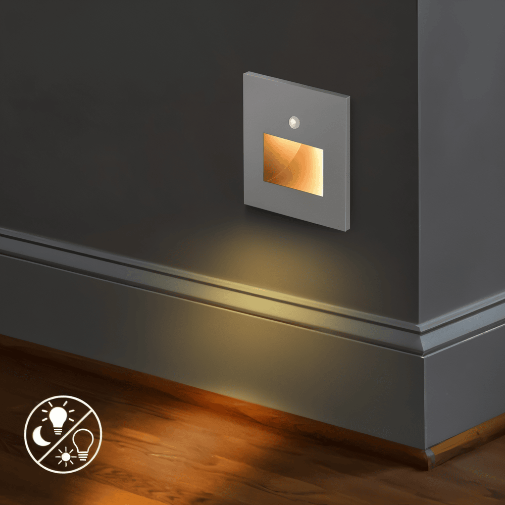 LumiStep Vägglampa - Infälld Vägglampa med Rörelsesensor För Trappor