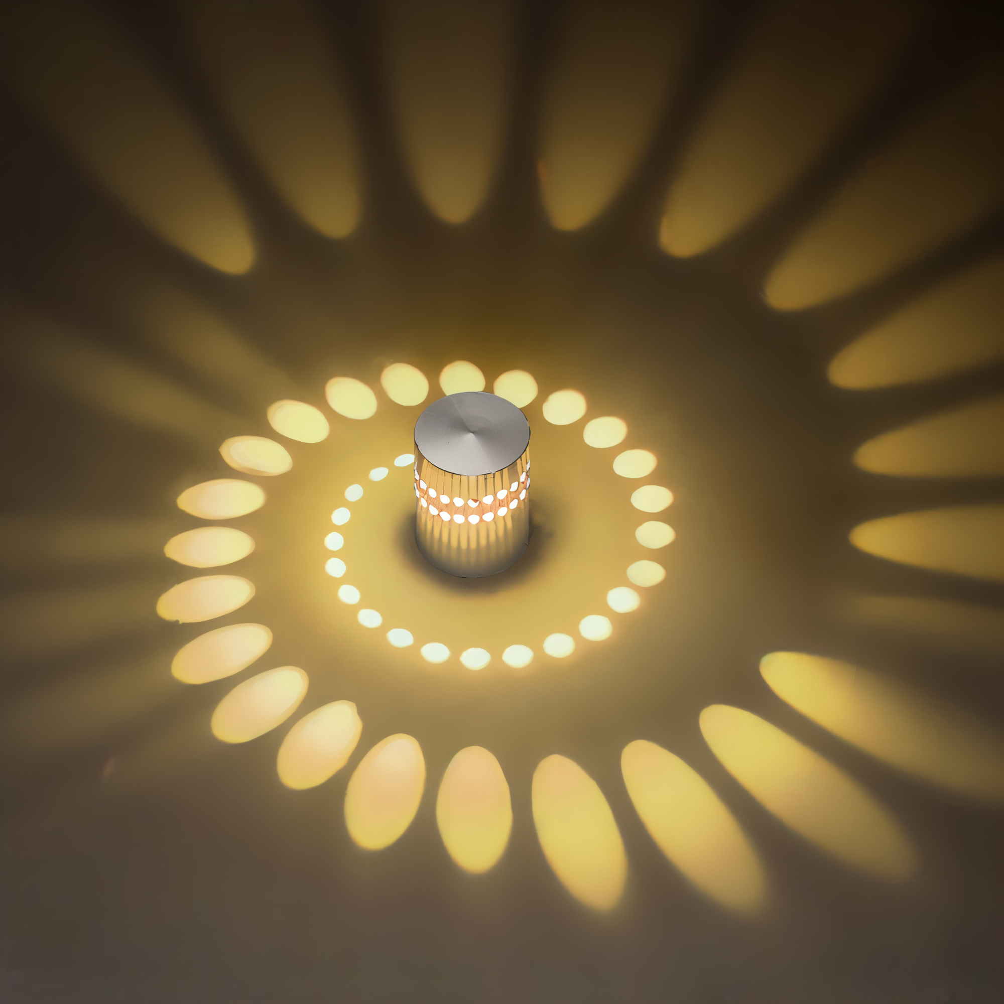 LuminBlast Vägglampa - Cylindrisk Vägglampa - Färgglada Spiralformade Vägglampor LED