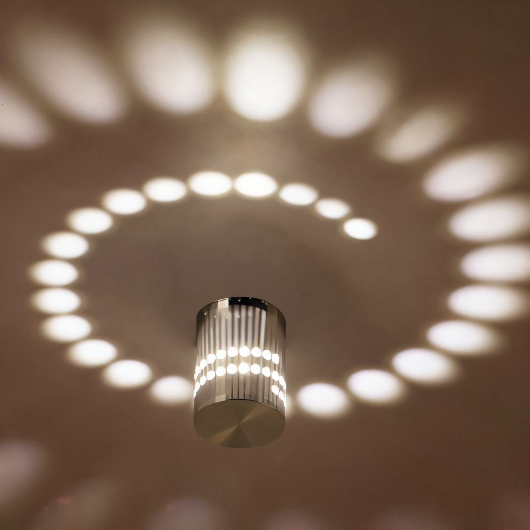 LuminBlast Vägglampa - Cylindrisk Vägglampa - Färgglada Spiralformade Vägglampor LED