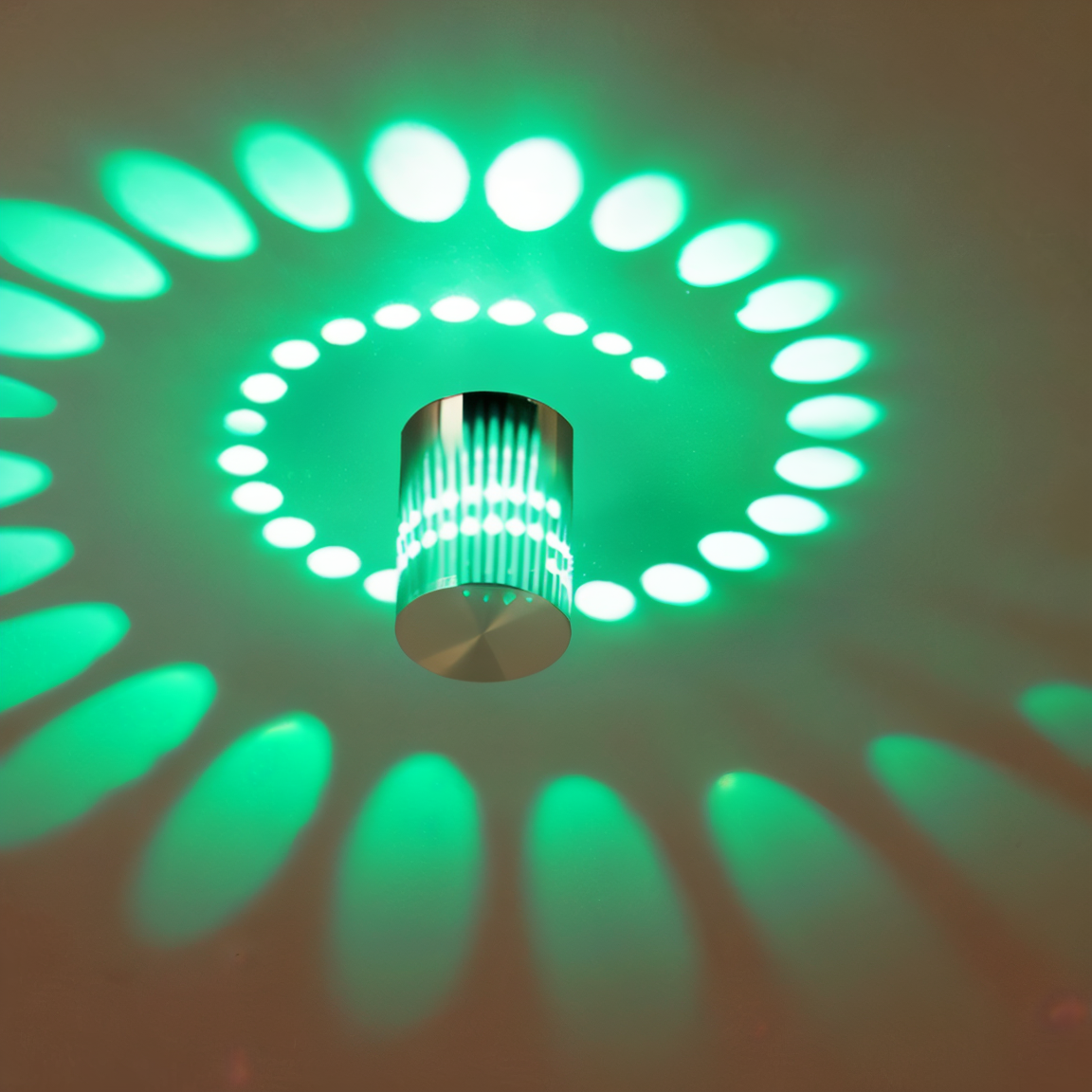 LuminBlast Vägglampa - Cylindrisk Vägglampa - Färgglada Spiralformade Vägglampor LED