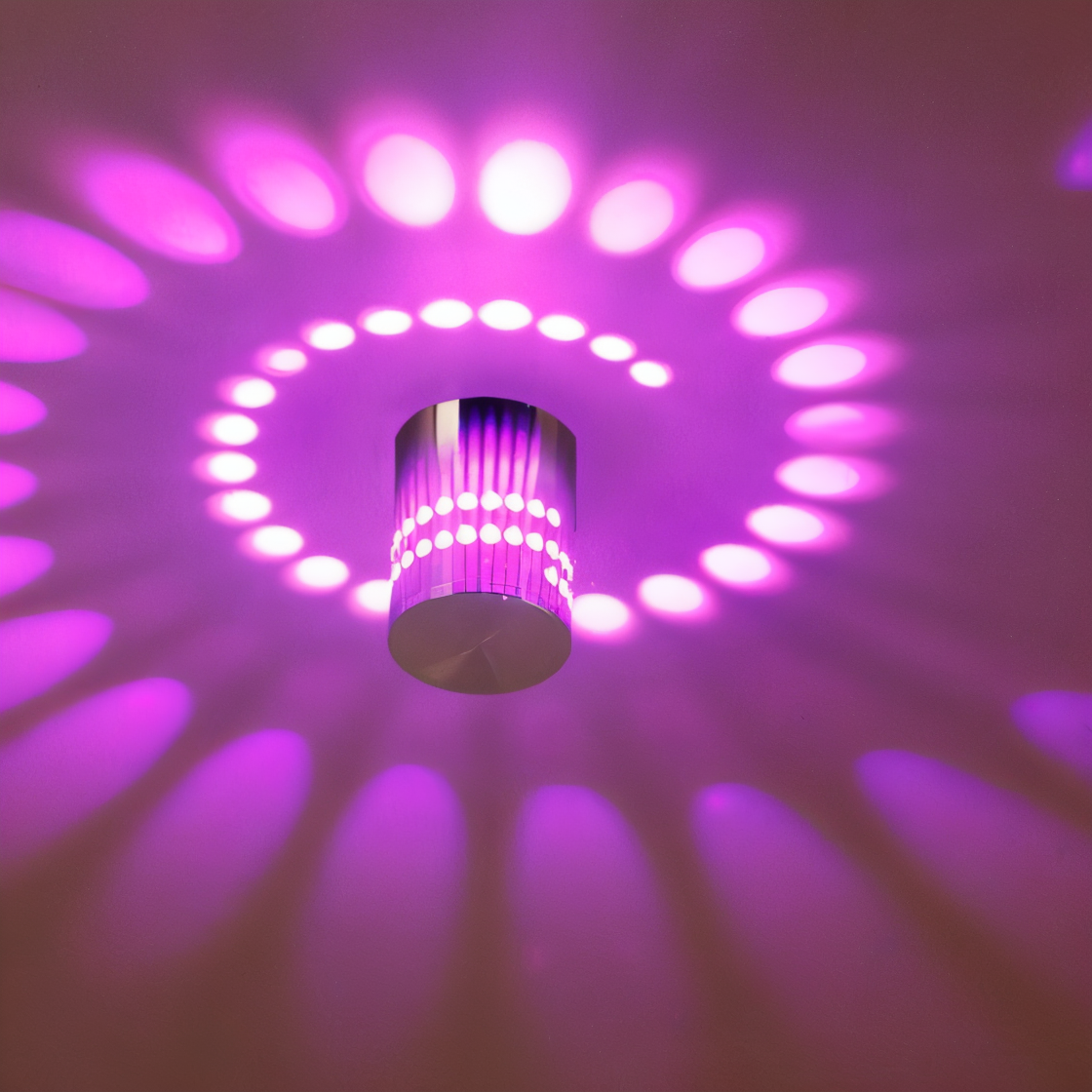 LuminBlast Vägglampa - Cylindrisk Vägglampa - Färgglada Spiralformade Vägglampor LED