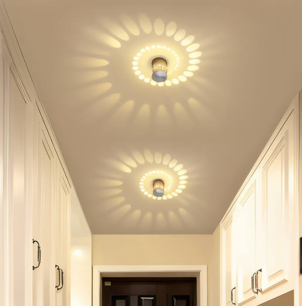 LuminBlast Vägglampa - Cylindrisk Vägglampa - Färgglada Spiralformade Vägglampor LED