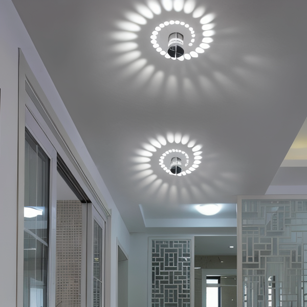 LuminBlast Vägglampa - Cylindrisk Vägglampa - Färgglada Spiralformade Vägglampor LED