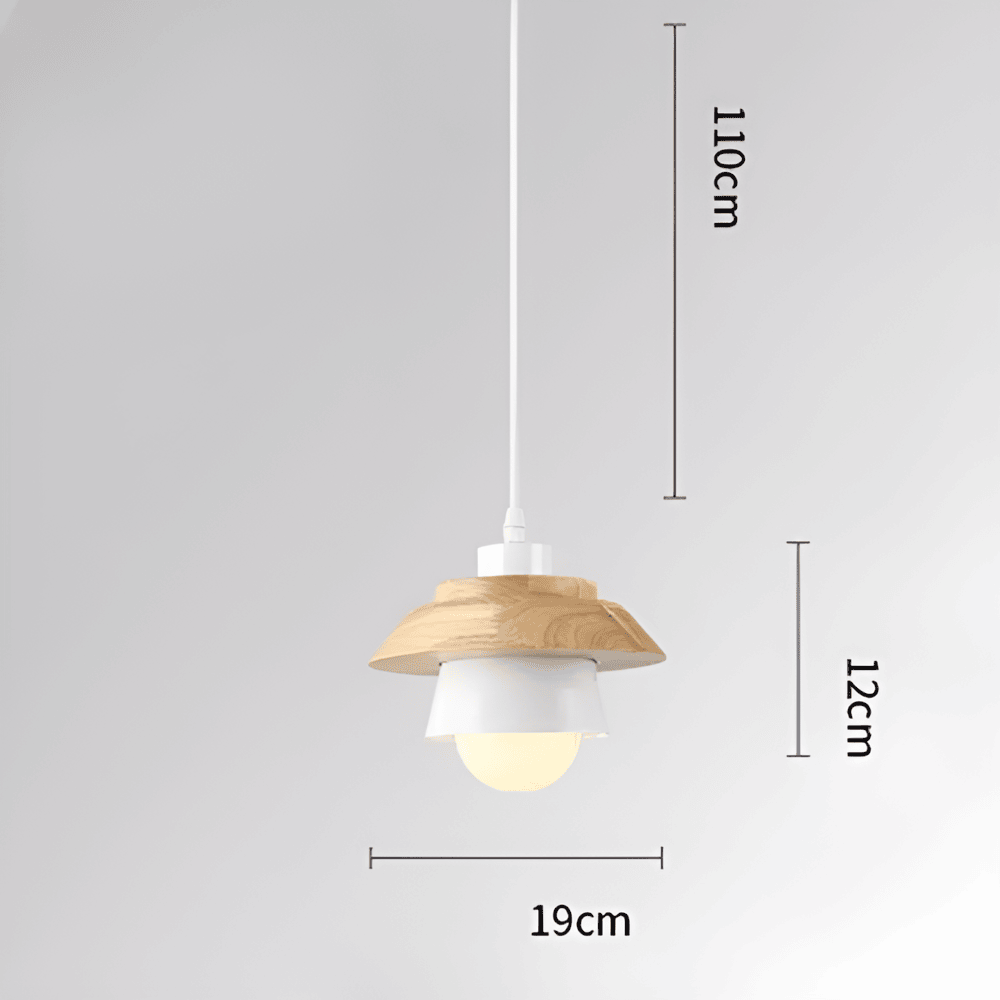 LuminLoft Taklampor - Minimalistiska Macaron-Pendellampor av Trä