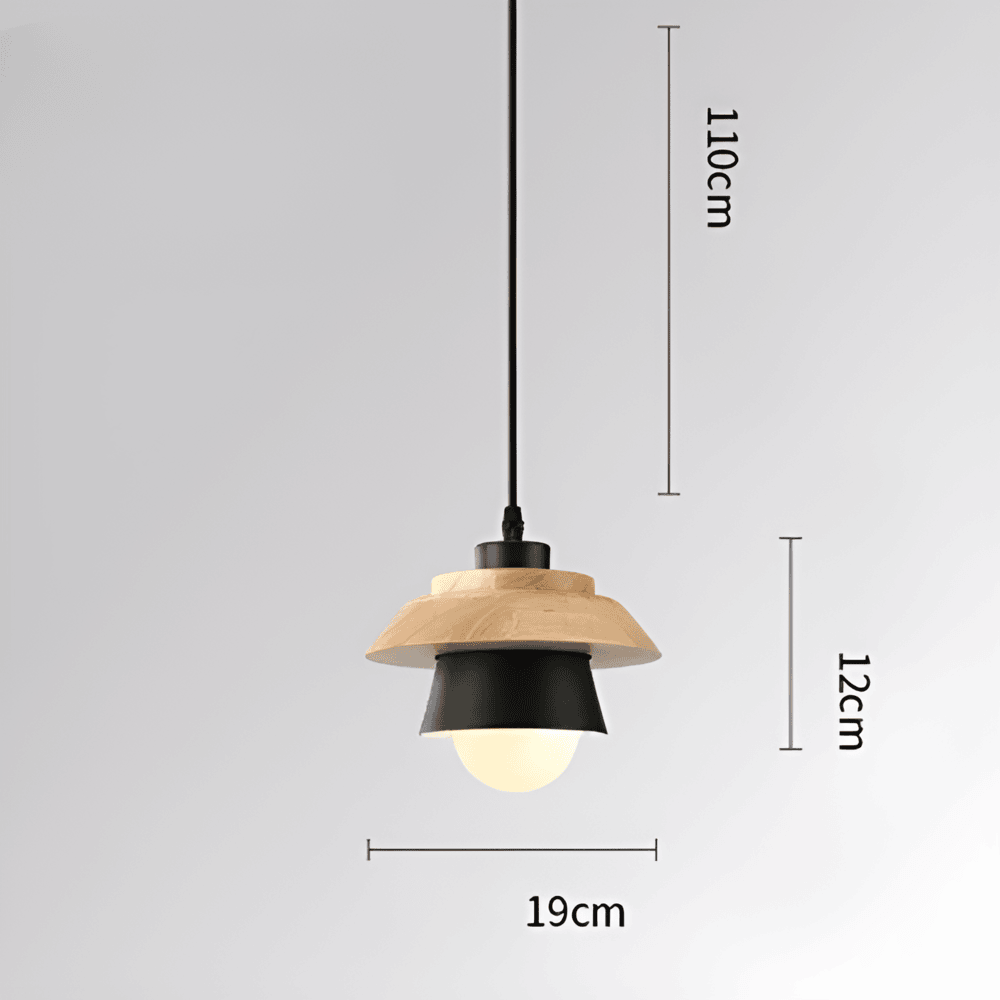LuminLoft Taklampor - Minimalistiska Macaron-Pendellampor av Trä