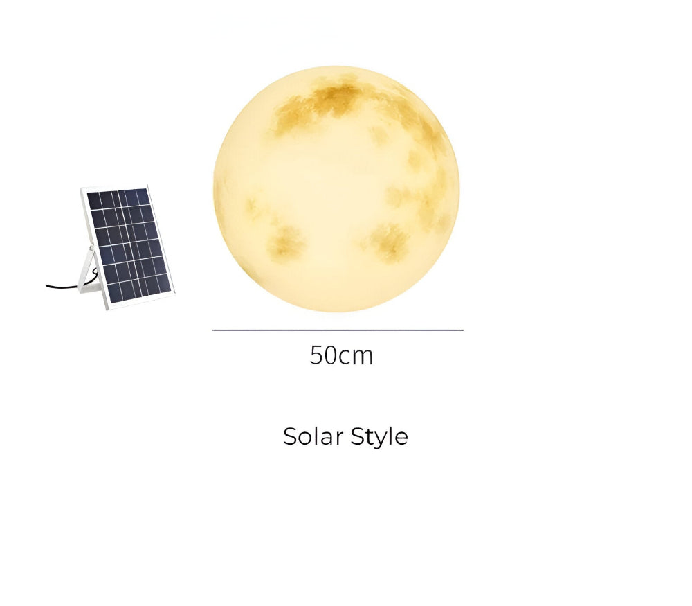 LunaLumena - Solenergi Månbelysning för Trädgård - IP65 Solarlampa Trädgård