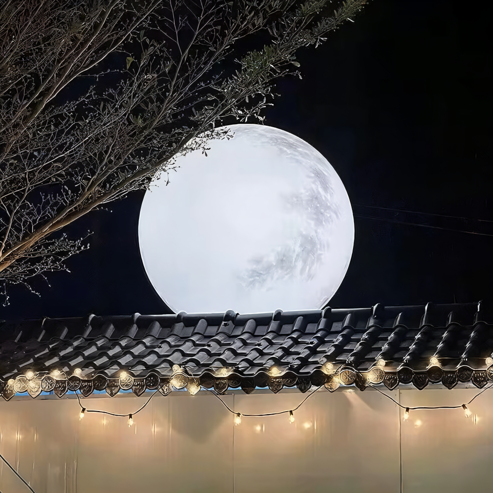 LunaLumena - Solenergi Månbelysning för Trädgård - IP65 Solarlampa Trädgård