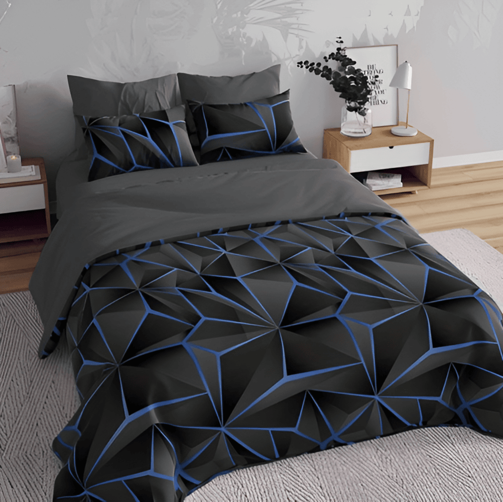 Mjukt Täcke - Luxe 3D Plädtryckt Sängkläder Plysch Påslakan