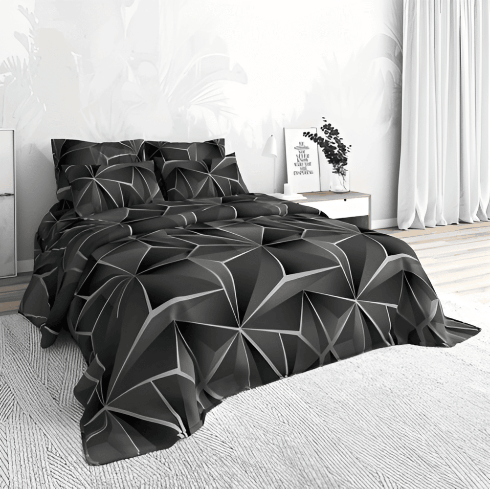 Mjukt Täcke - Luxe 3D Plädtryckt Sängkläder Plysch Påslakan