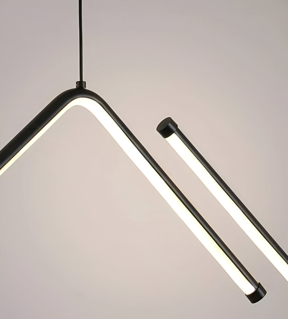 Luxurzi Pendellampa - Lyxig Triangulär LED Pendellampa