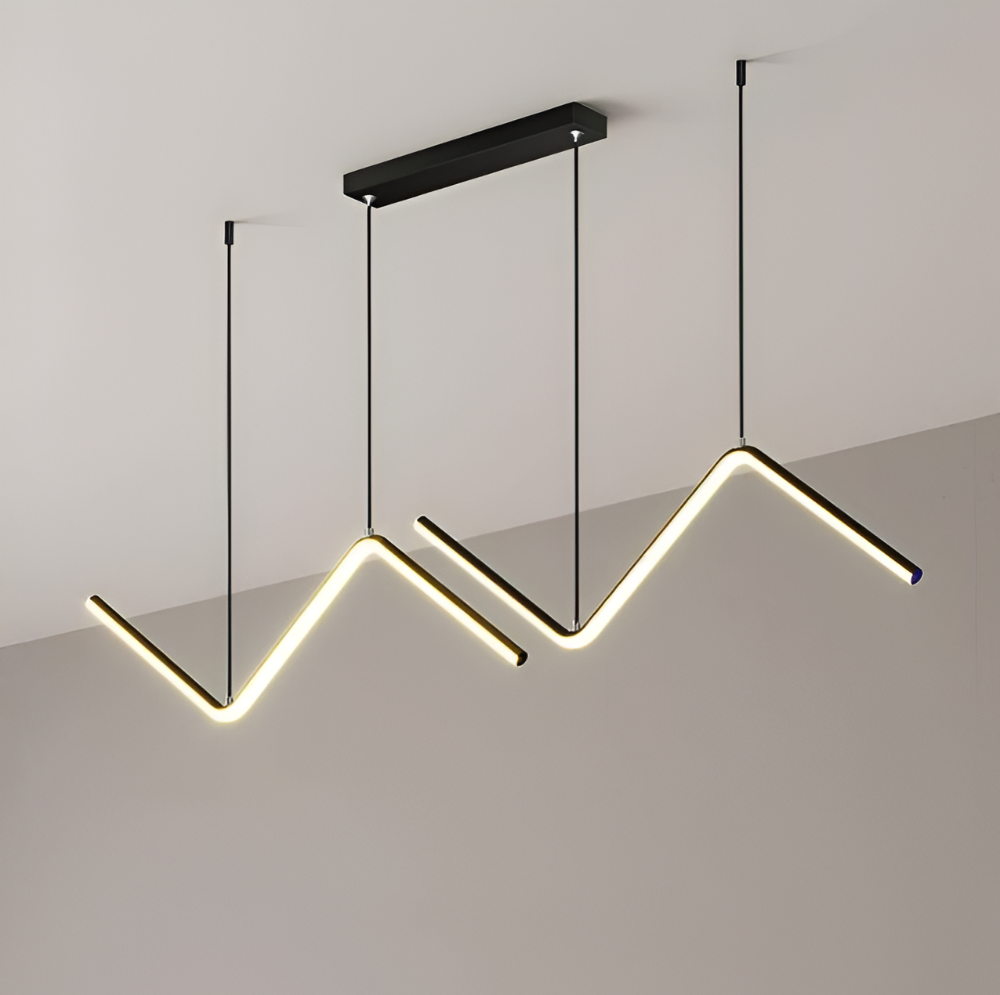 Luxurzi Pendellampa - Lyxig Triangulär LED Pendellampa