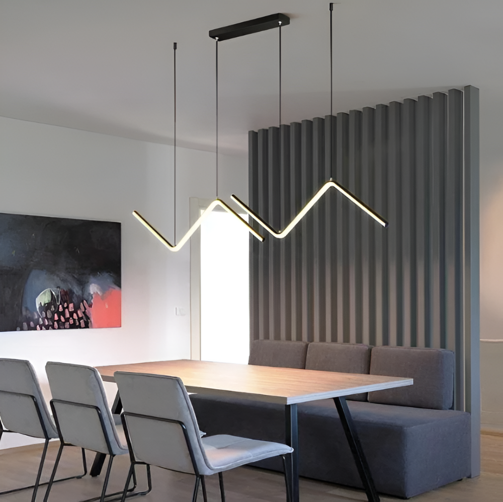 Luxurzi Pendellampa - Lyxig Triangulär LED Pendellampa