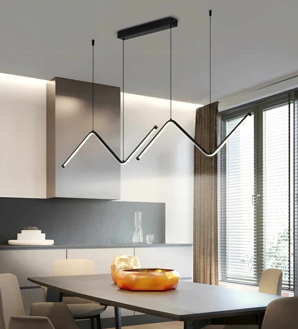 Luxurzi Pendellampa - Lyxig Triangulär LED Pendellampa