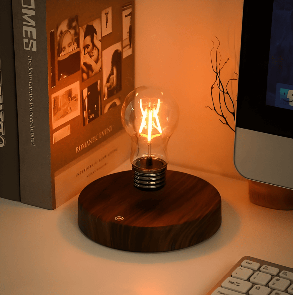 Magnetisk LED-Glödlampa - Flytande Glödlampa med Touchkontroll